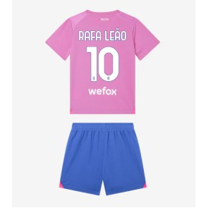 AC Milan Rafael Leao #10 Tredje trøje Børn 2023-24 Kort ærmer (+ korte bukser)